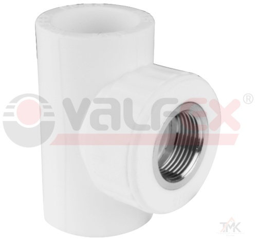 Тройник полипропиленовый комбинированный с внутренней резьбой Valfex