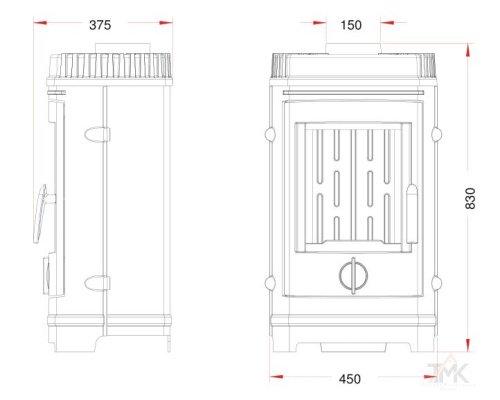Печь-камин Invicta Chatel фото 3