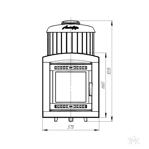 Печь банная ProMetall Атмосфера XL ламели "Змеевик" наборный фото 6