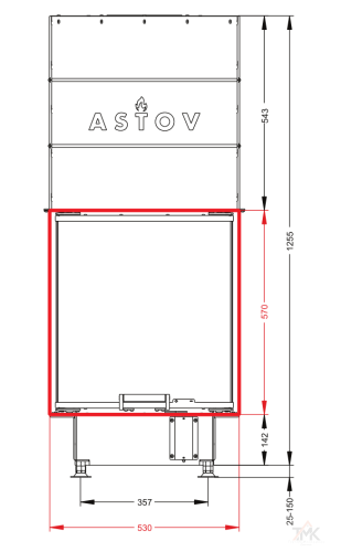 Топка ASTOV П3С 5357 фото 6