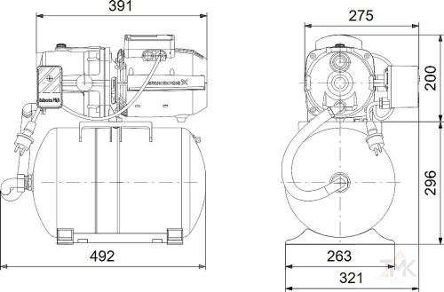 Насосная станция Grundfos JP 5-48 PT-H фото 3