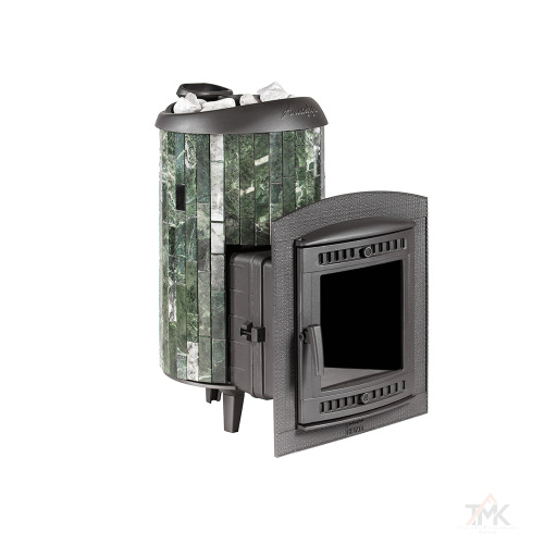 Печь банная ProMetall Атмосфера L ламели "Змеевик" наборный фото 5