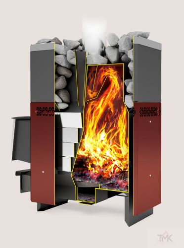 Печь банная Теплодар Русь-12 ЛУ фото 2