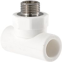 Тройник полипропиленовый с переходом на наружную резьбу Valtec (VTp.733.0)