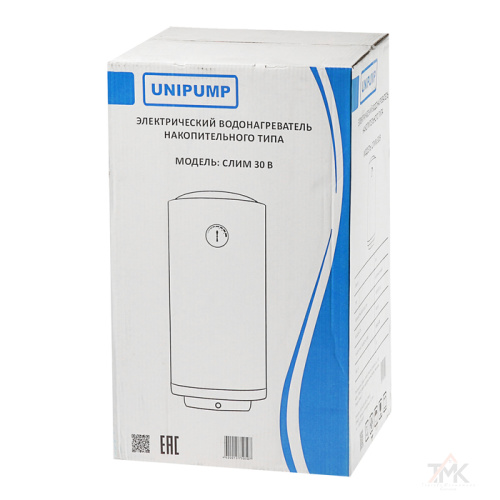 Электрический водонагреватель UNIPUMP СЛИМ 30 В фото 2