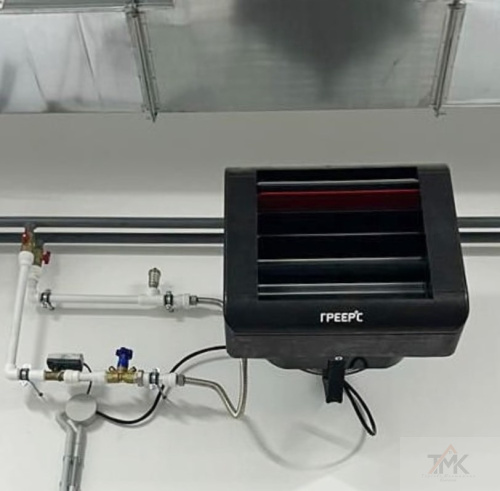 Монтаж водяных тепловентиляторов фото 4