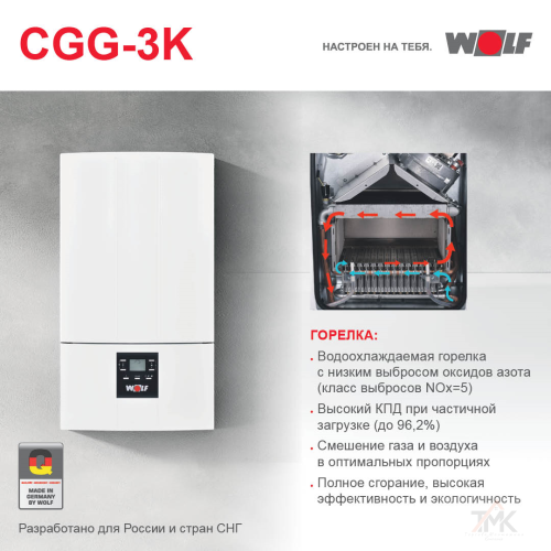 Газовый котел WOLF CGG-3-24 фото 3