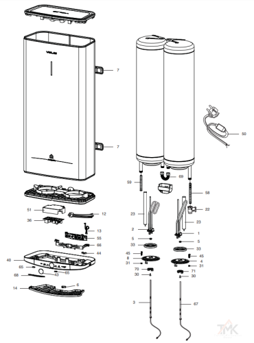 Электрический водонагреватель ARISTON ABSE VLS PRO PW 50 (3700698) фото 4