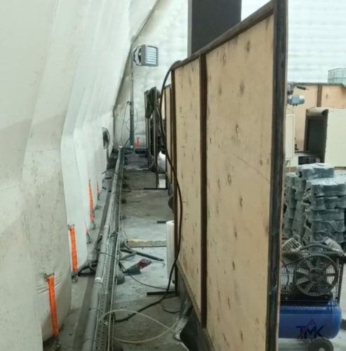 Монтаж водяных тепловентиляторов фото 7